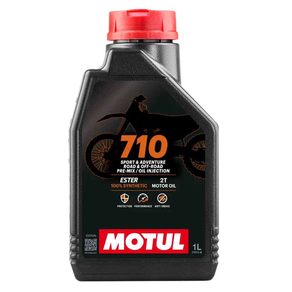 Olio Miscela MOTUL 710 2T 100% Sintetico Estere per Miscelatore 1L