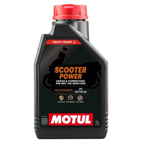 Olio Miscela MOTUL Scooter Power 2T 100% Sintetico Estere 1L