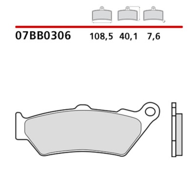 Pastiglie Freno Anteriore BREMBO 07BB0306 Carbon Ceramic Blu