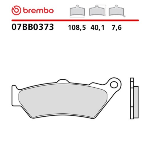 Pastiglie Freno Anteriore BREMBO 07BB0373 Genuine Sinter