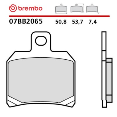 Pastiglie Freno Posteriore BREMBO 07BB2065 Genuine Sinter