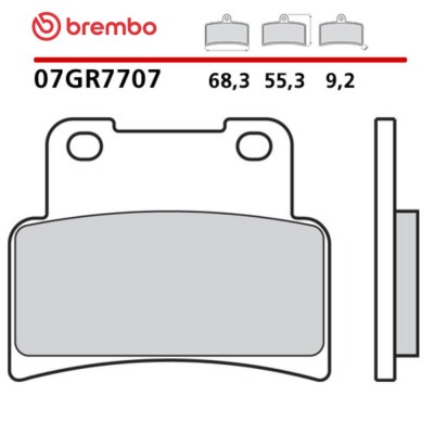 Pastiglie Freno Anteriore BREMBO 07GR7707 Carbon Ceramic Blu