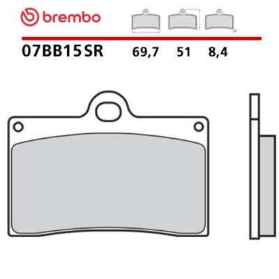 Pastiglie Freno Anteriore BREMBO 07BB15SR Sinterizzate Road Pista