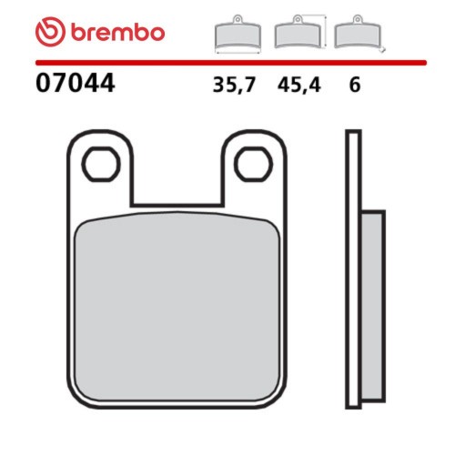 Pastiglie Freno Posteriore BREMBO 07044 Carbon Ceramic