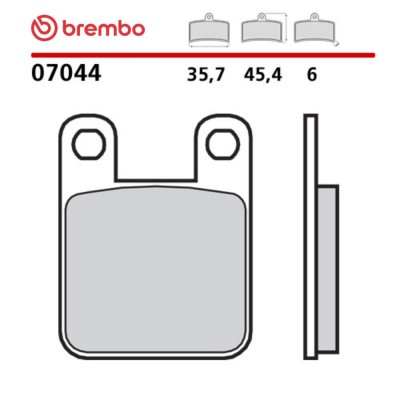 Pastiglie Freno Posteriore BREMBO 07044 Carbon Ceramic