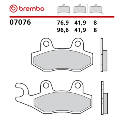 Pastiglie Freno Anteriore BREMBO 07076 Carbon Ceramic
