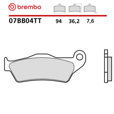 Pastiglie Freno Anteriore BREMBO 07BB04TT Carbon Ceramic Off-Road Blu