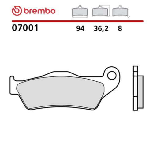 Pastiglie Freno Anteriore BREMBO 07001 Carbon Ceramic