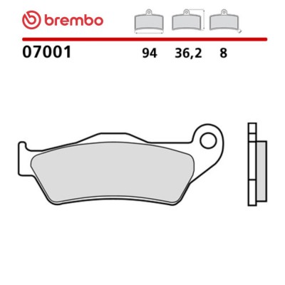 Pastiglie Freno Anteriore BREMBO 07001 Carbon Ceramic
