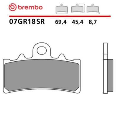 Pastiglie Freno Anteriore BREMBO 07GR18SR Sinterizzate Road Pista