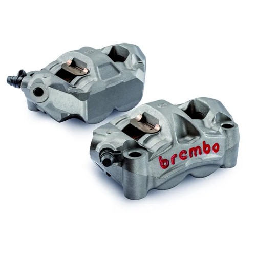 Kit Pinze Freno Anteriore BREMBO M50 Radiali Monoblocco 100mm Titanio
