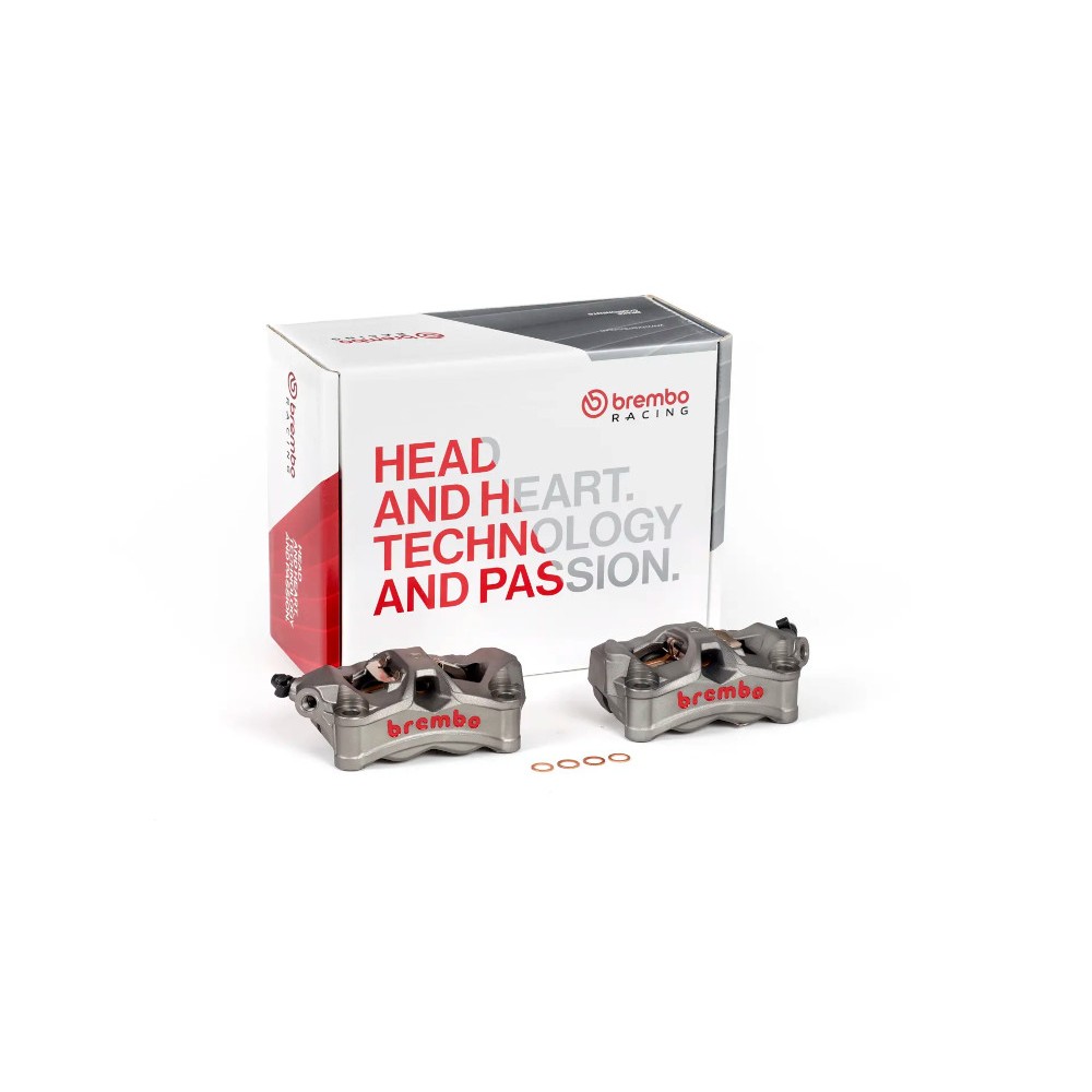 Kit Pinze Freno Anteriori BREMBO STYLEMA Radiali Monoblocco 100mm Titanio