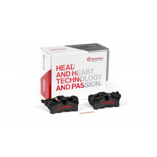 Kit Pinze Freno Anteriori BREMBO STYLEMA Radiali Monoblocco 100mm Nero