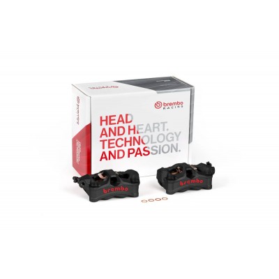 Kit Pinze Freno Anteriori BREMBO STYLEMA Radiali Monoblocco 100mm Nero