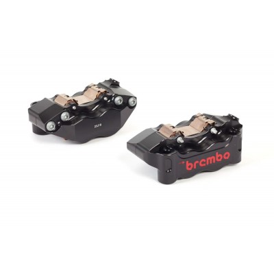 Kit Pinze Freno Anteriori BREMBO RACING GP4-RB Radiali CNC 100mm Nero