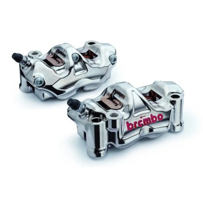 Kit Pinze Freno Anteriori BREMBO RACING GP4-RX Radiali CNC 100mm Nichel