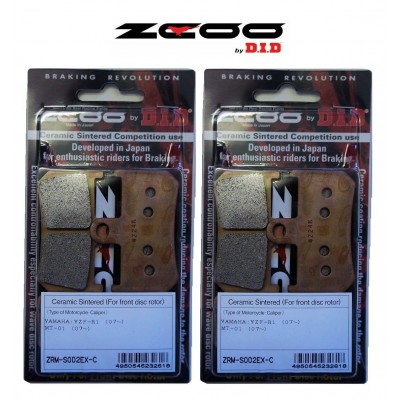 ZCOO S002 EXC - 4 COPPIE PASTIGLIE FRENO ANTERIORE