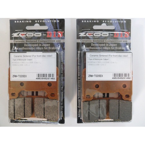 ZCOO T005 EX - 2 COPPIE PASTIGLIE FRENO ANTERIORE