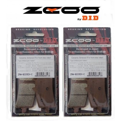 ZCOO B005 EXC - 2 COPPIE PASTIGLIE FRENO ANTERIORE