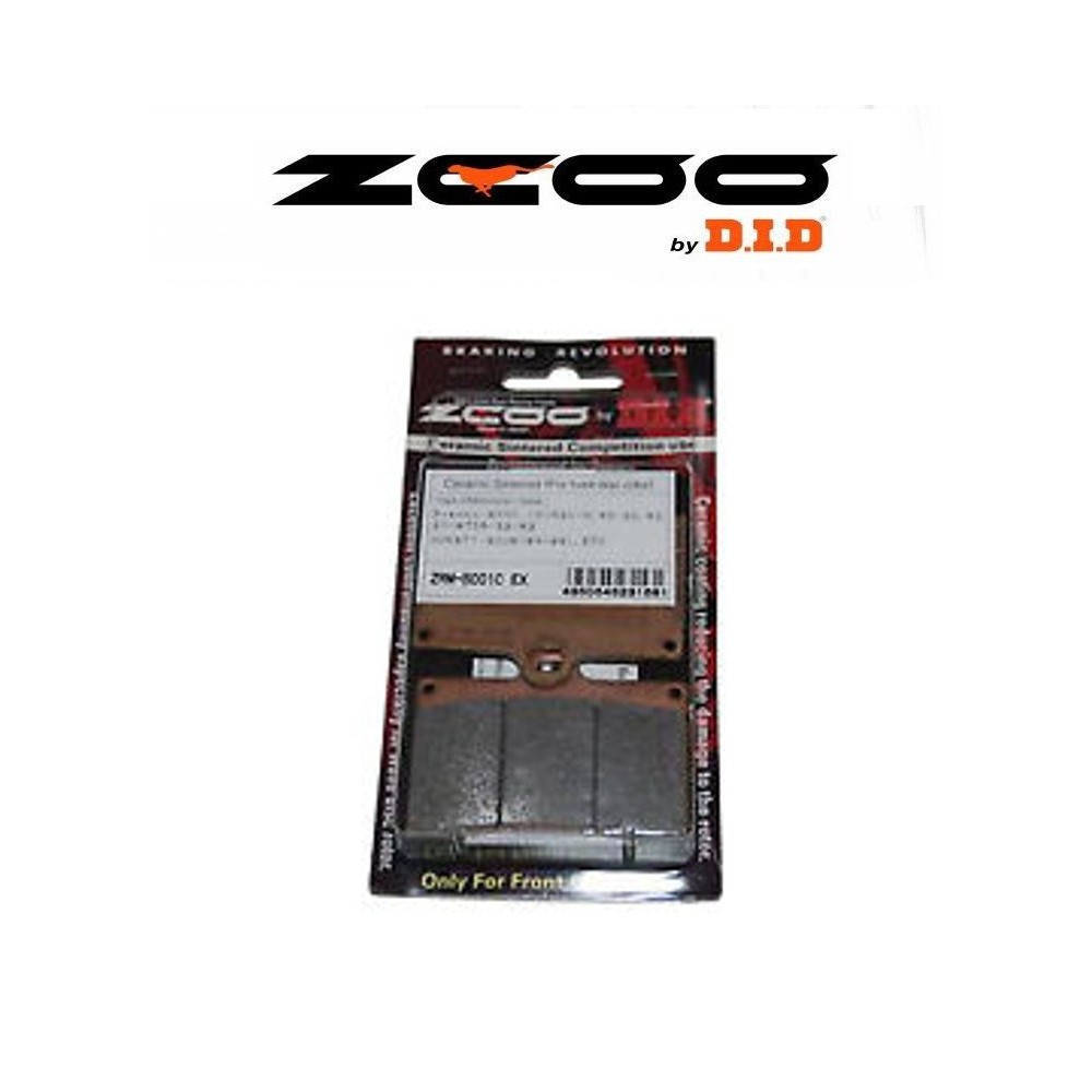 ZCOO B001 EXC - COPPIA PASTIGLIE FRENO ANTERIORE