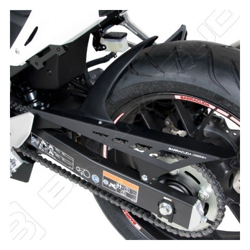 BARRACUDA PARAFANGO POSTERIORE NERO OPACO per HONDA CB 500 X 2014 / 2018 - CB 500 F 2013 / 2017 - CBR 500 R 2014 / 2021