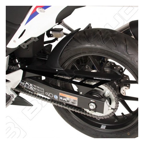 BARRACUDA PARAFANGO POSTERIORE NERO OPACO per HONDA CB 500 X 2014 / 2018 - CB 500 F 2013 / 2017 - CBR 500 R 2014 / 2021