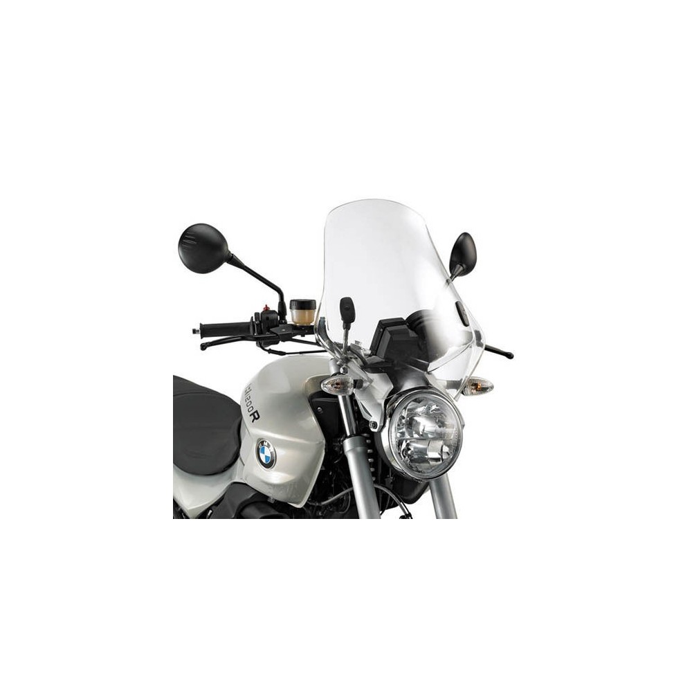 GIVI PARABREZZA CUPOLINO TRASPARENTE + KIT ATTACCHI A147A PER BMW R 1200 R 2006 / 2010