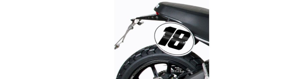 Vendita Portanumero e numeri adesivi per Ducati SCRAMBLER 800